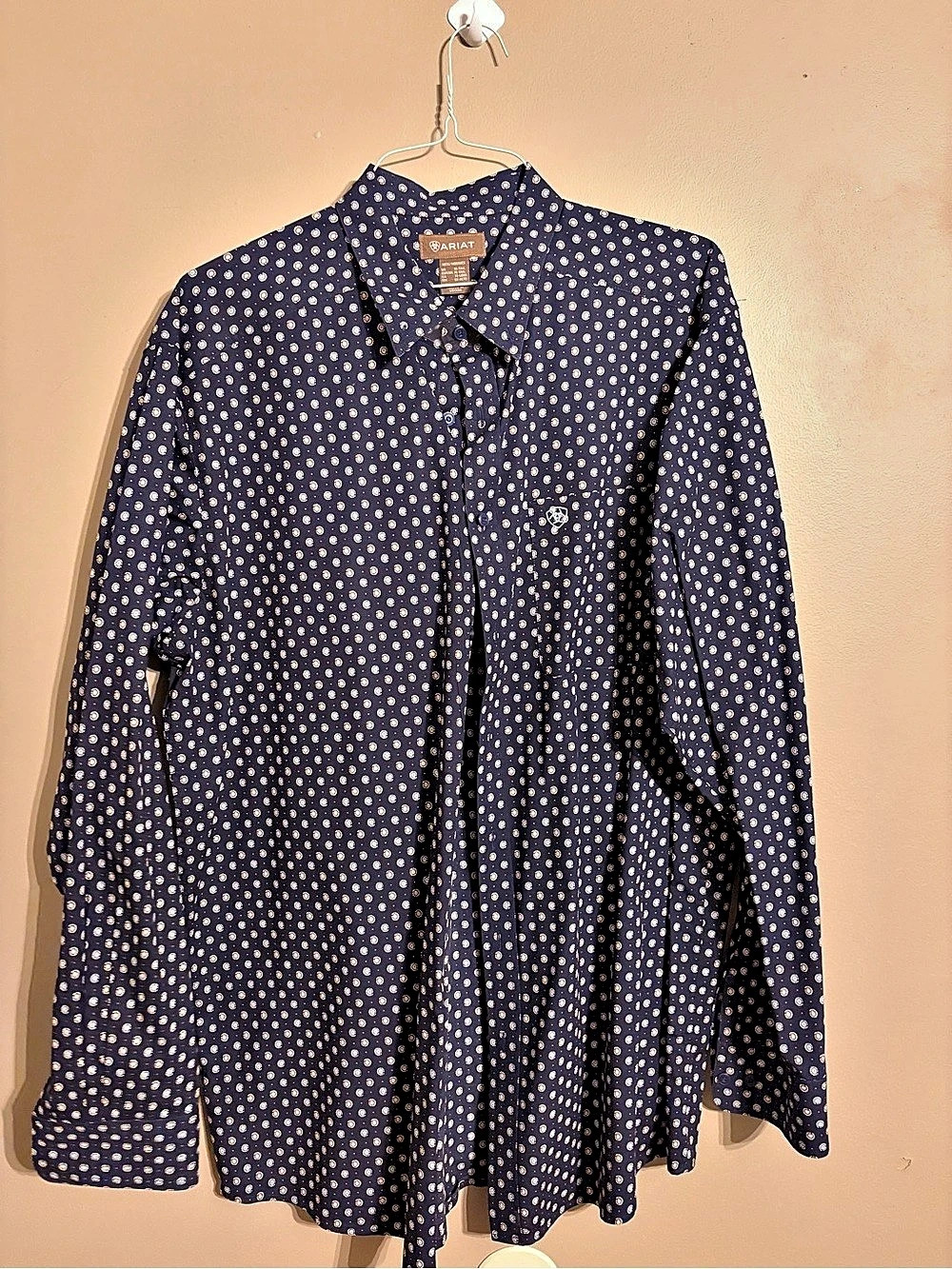 Ariat Men's Geometric Button Down Shirt XL Like New